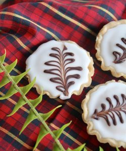 Scottish Fern Cakes with a fern