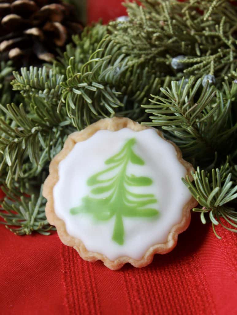 Christmas tree Scottish fern cakes