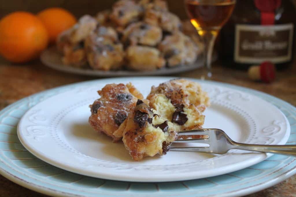 ricotta doughnuts on a plate