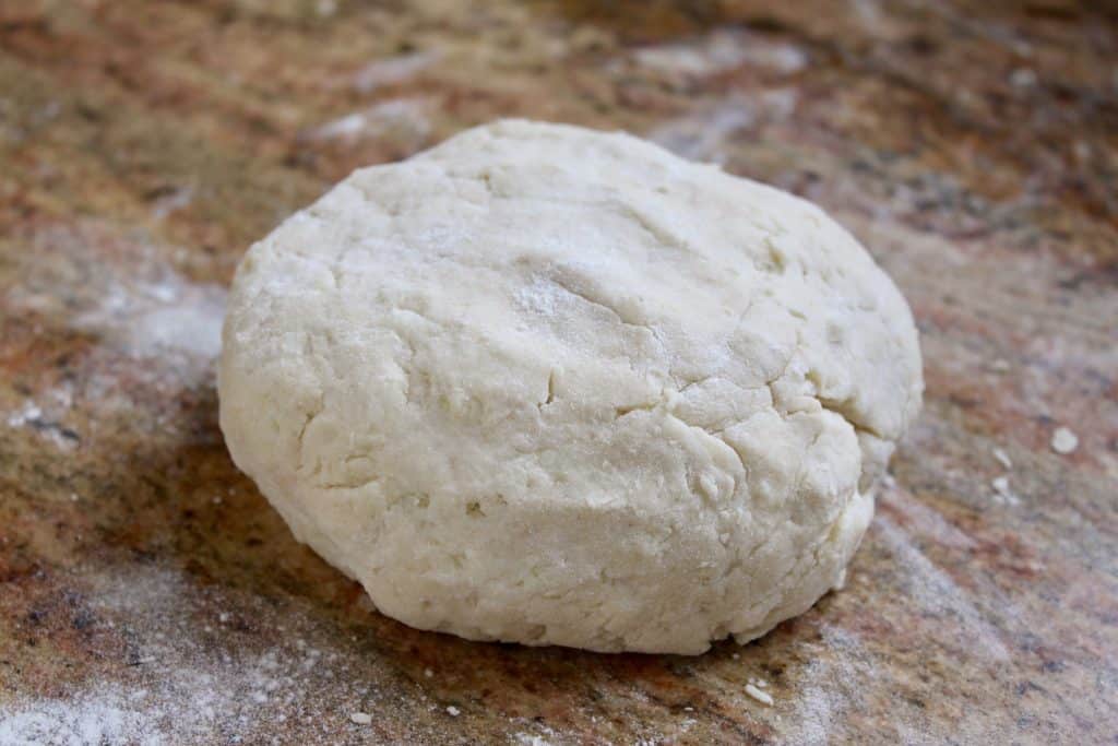 Apple scones dough