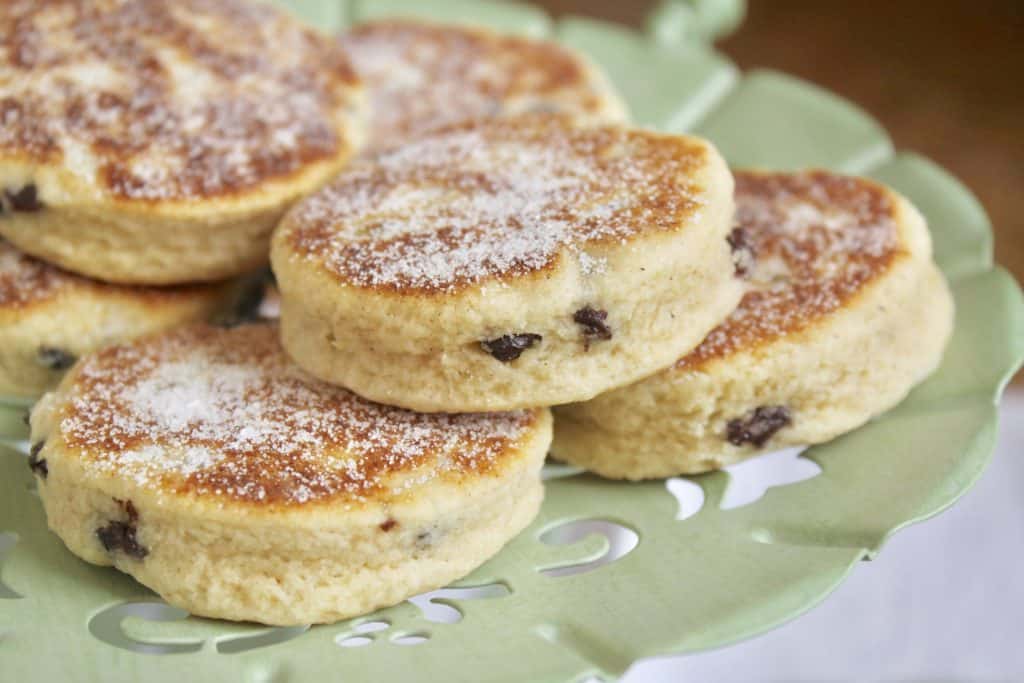 Welsh Cakes on a serving tray