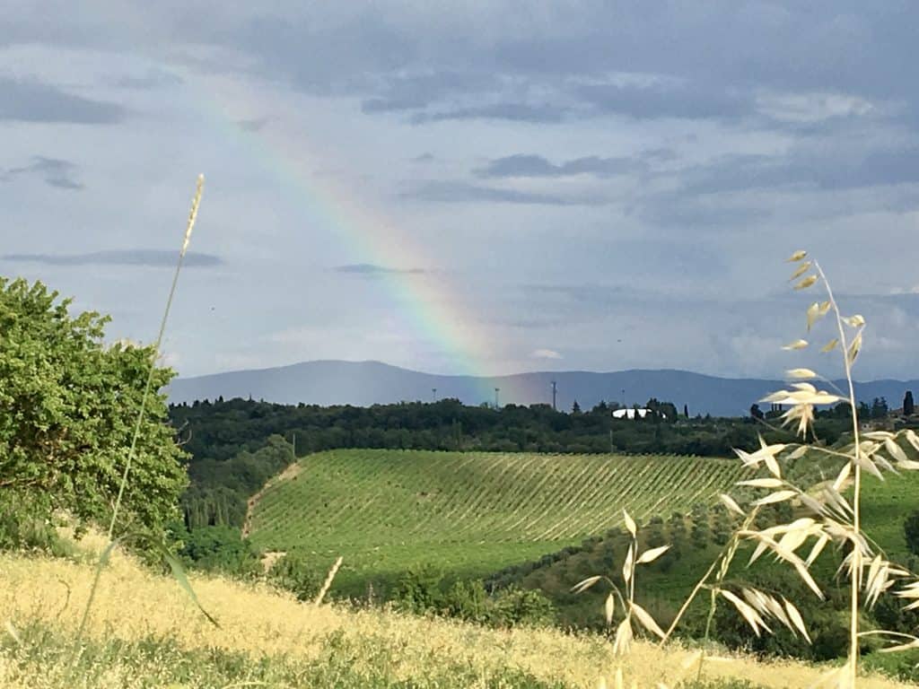 San gimignano to siena rainbow