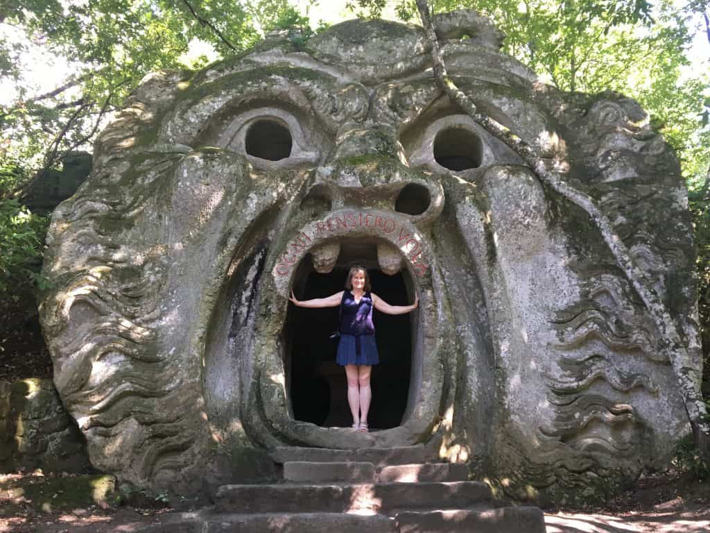 Christina at Bomarzo Monster Park