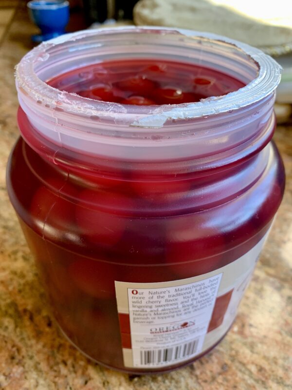 jar of maraschino cherries