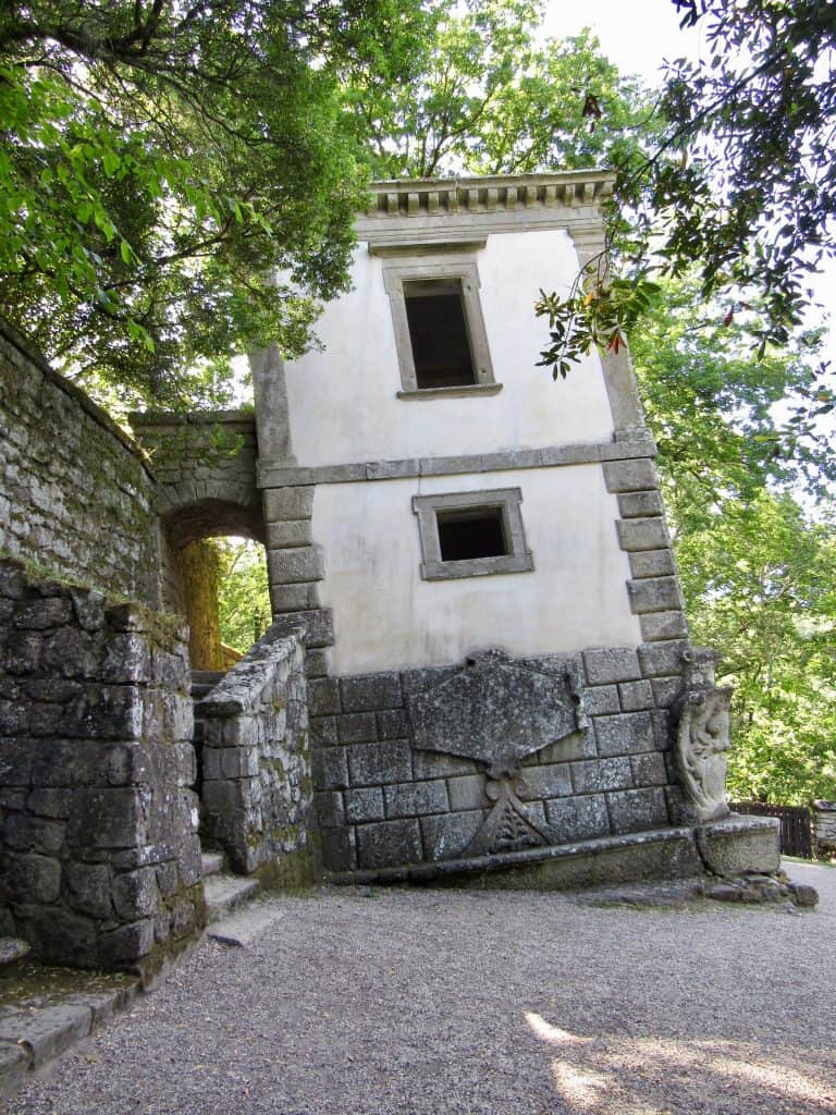 Tipsy house at Bomarzo Monster Park