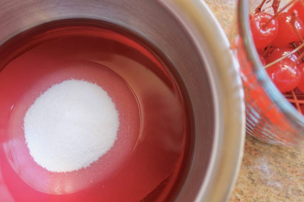 making glacé cherries