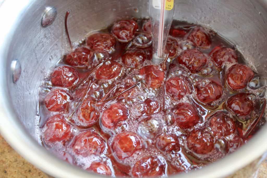 making candied cherries