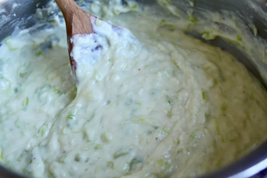 leek croquette mixture