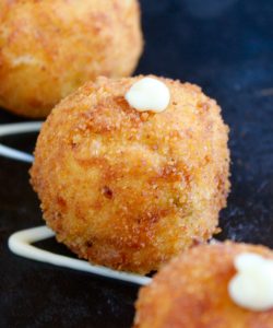 Spanish leek croquettes