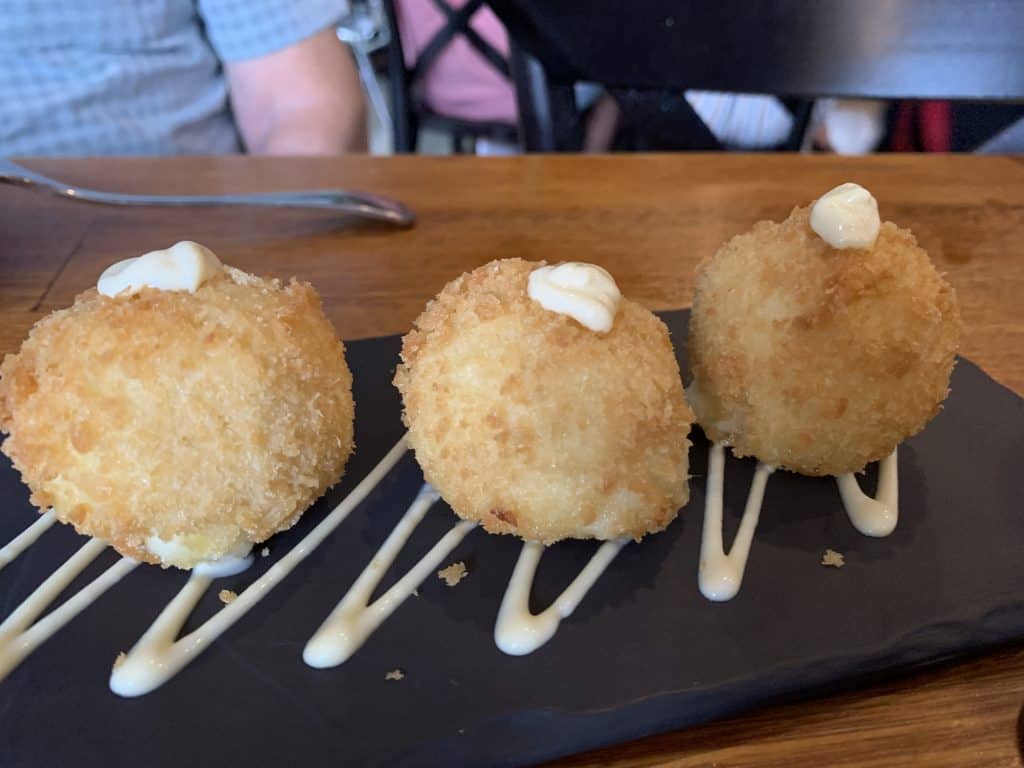 Leek croquettes at Tapas Tapas Bodega