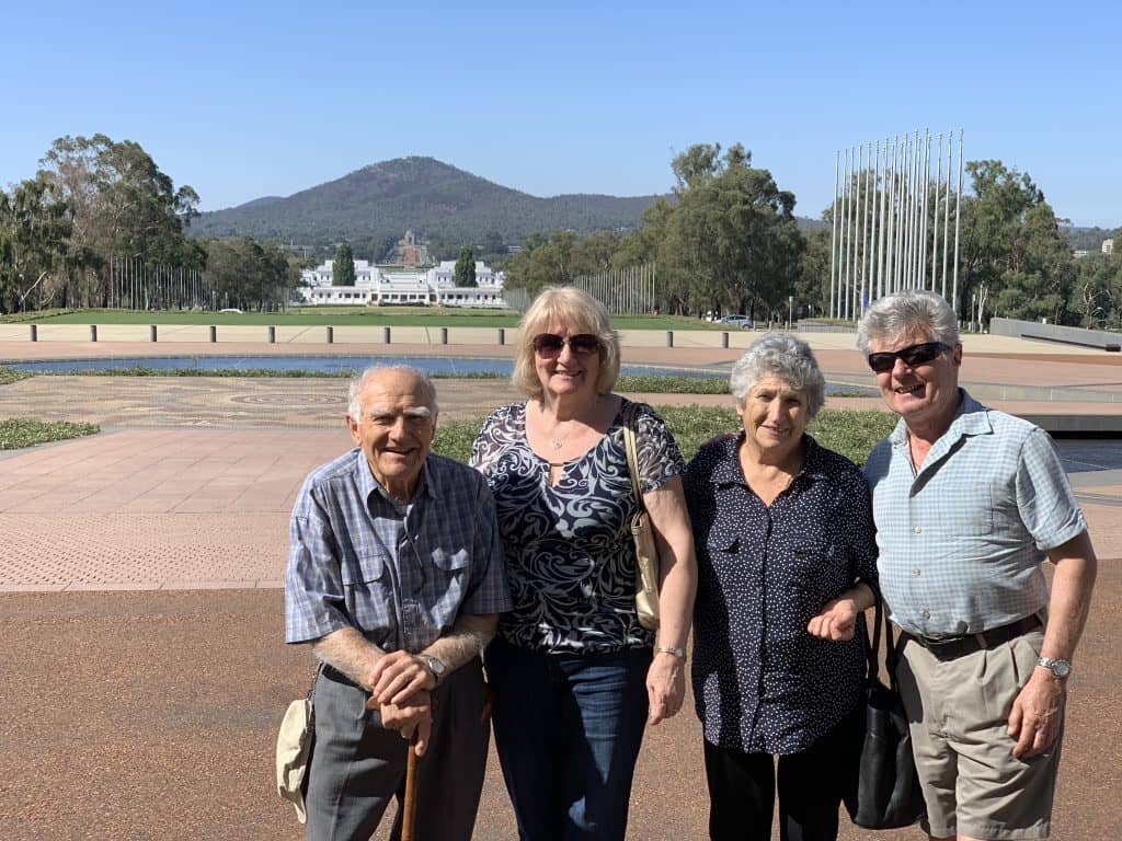 Canberra with family