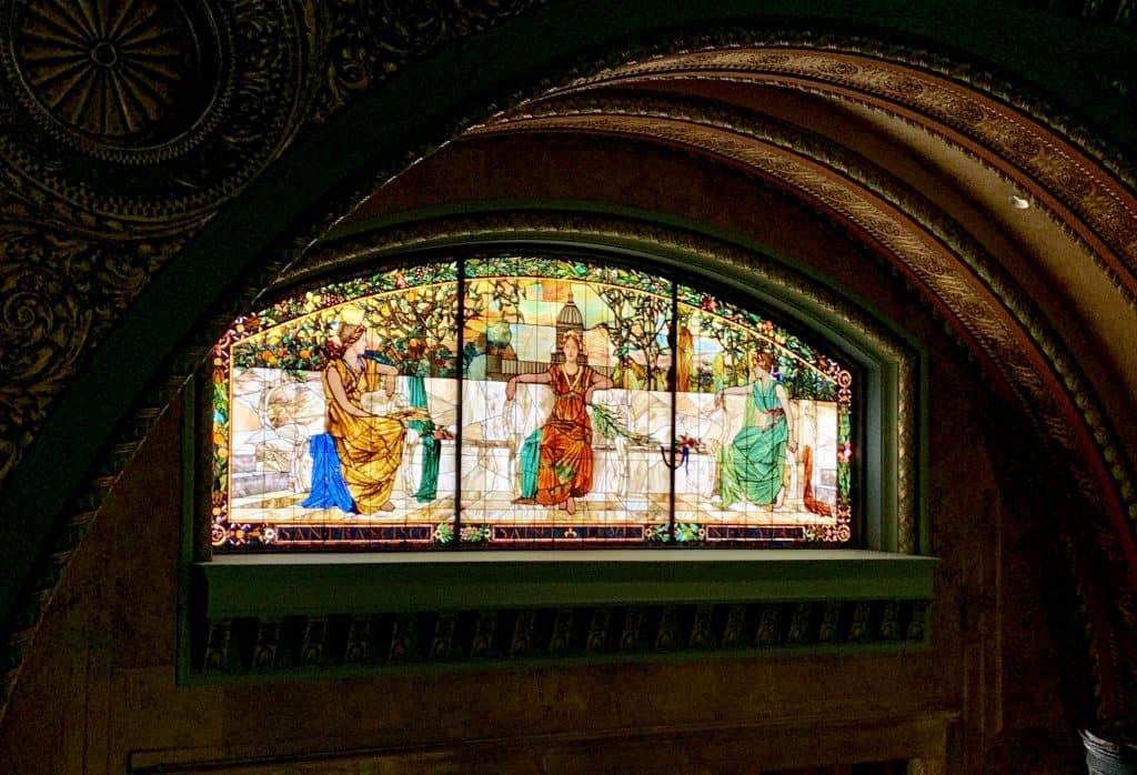 stained glass in St Louis Union Station Hotel