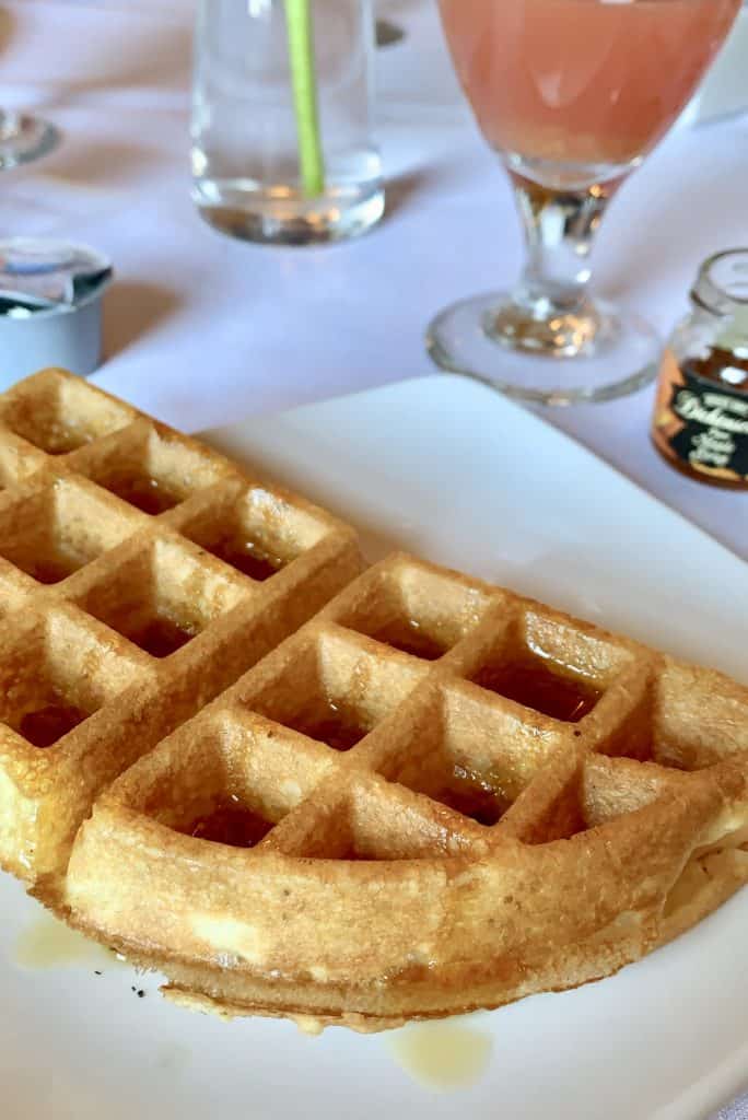 waffles at the Station Grille restaurant