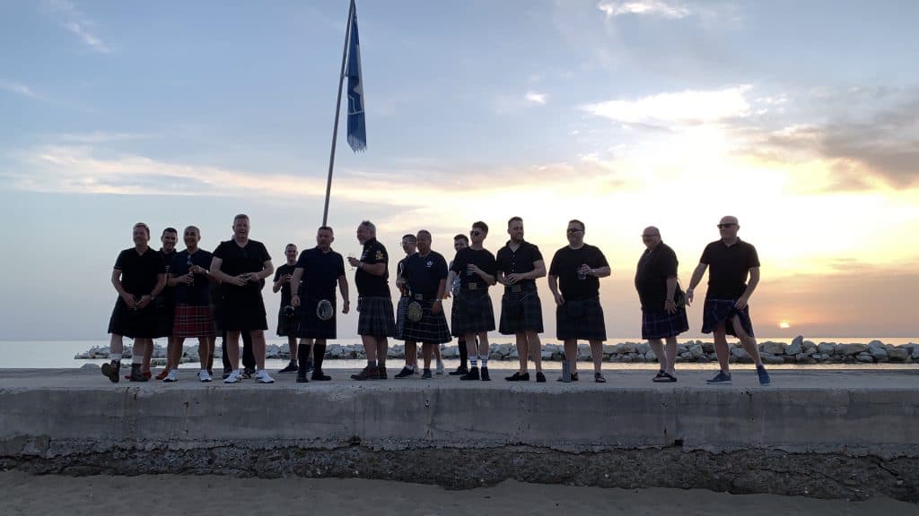 Kilt night in santa Maria di Castellabate