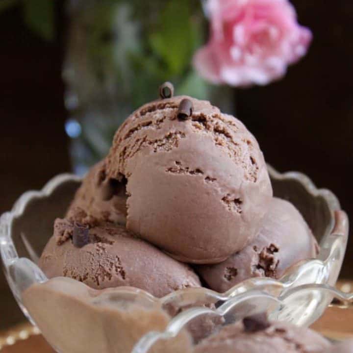 The Smoothest and Best Ever Dark Chocolate Custard Ice Cream