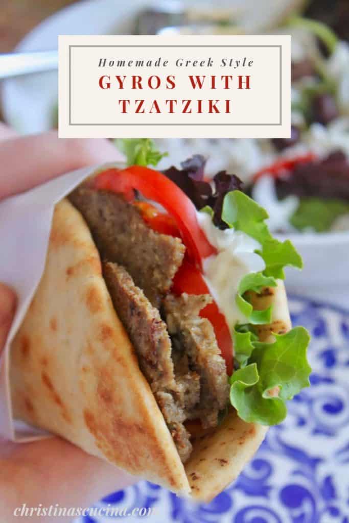 homemade Greek style gyros pin