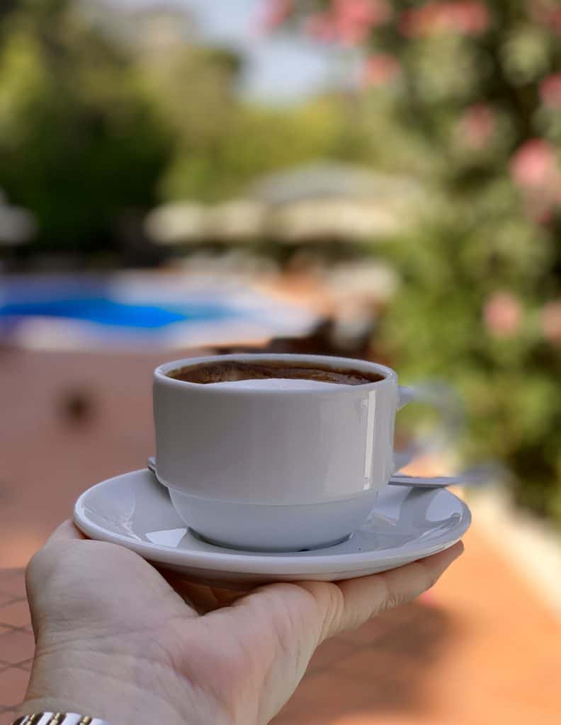 cappuccino at Palazzo Belmonte