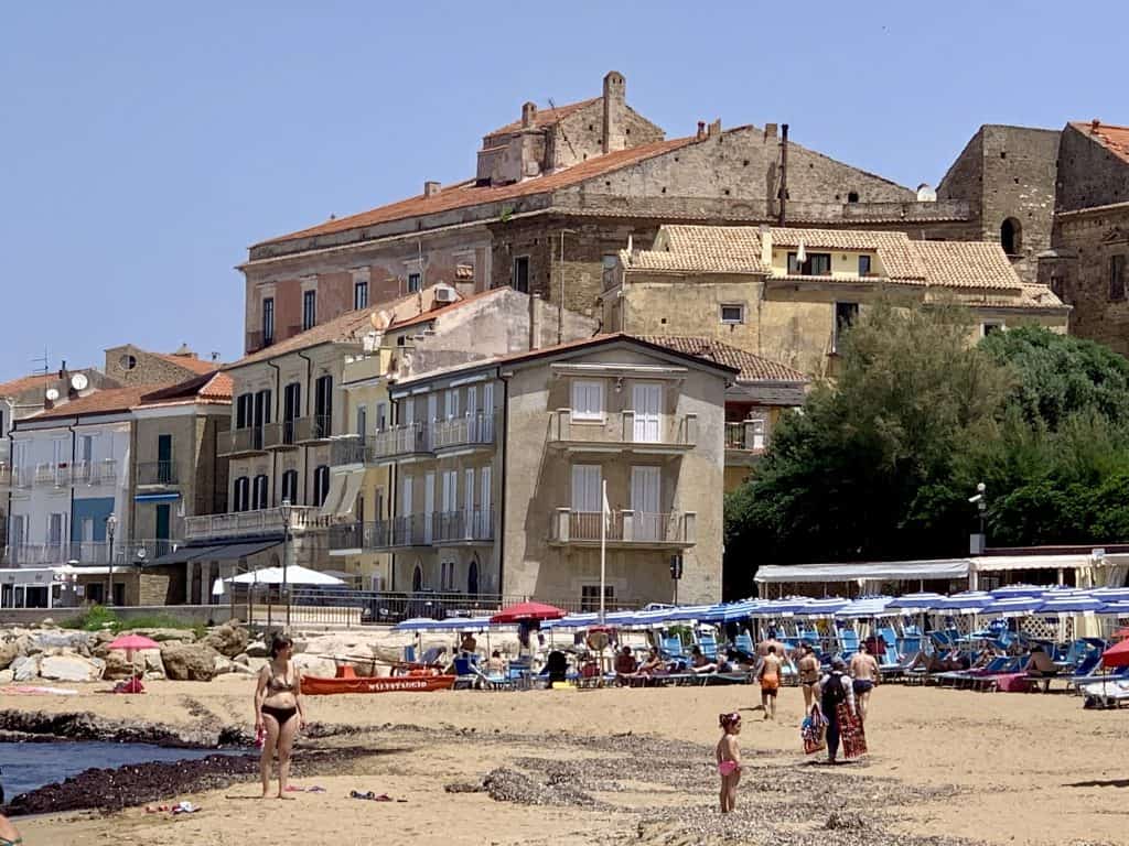 view from the beach