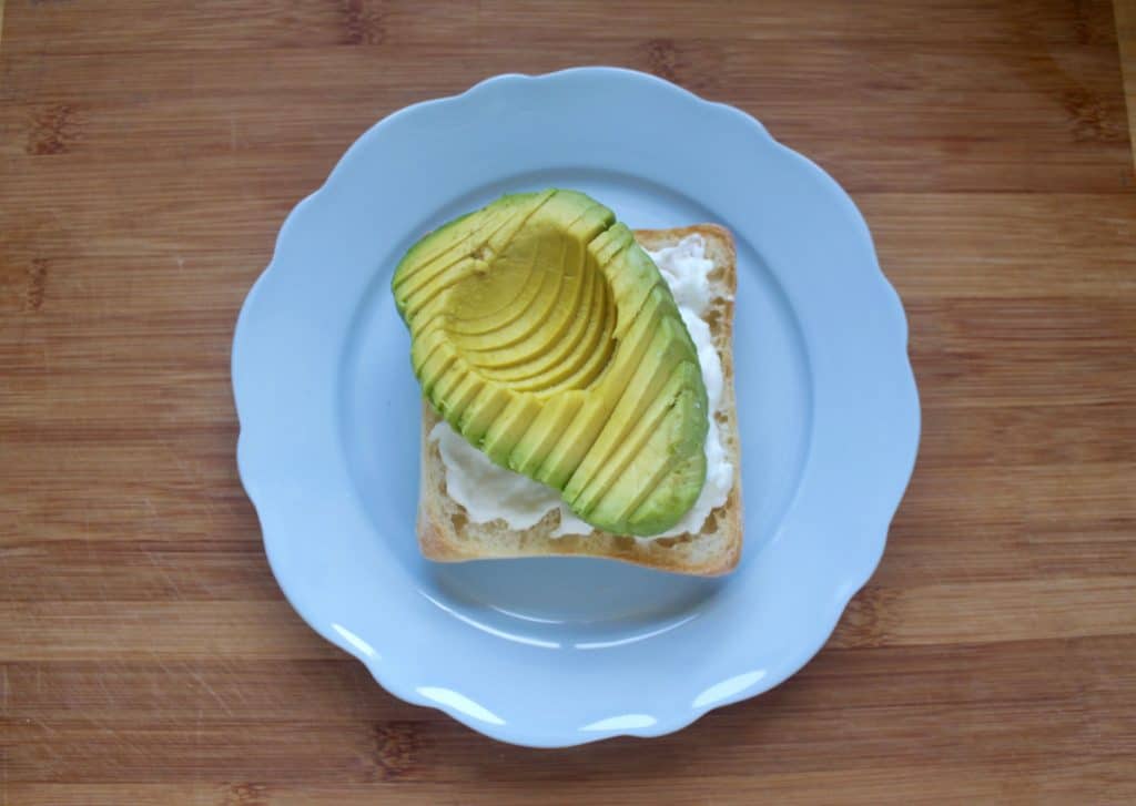 avocado toast with burrata and egg