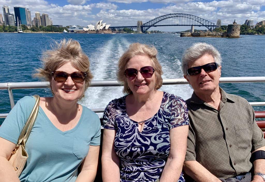 on a ferry in Sydney