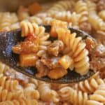 Fusilli with Pumpkin and Sausage