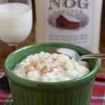 Eggnog Rice Pudding ~ (Easiest Recipe Ever, with Liqueur and No Stirring)