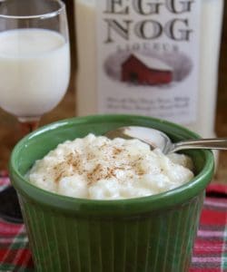 eggnog rice pudding