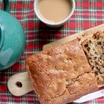 gluten free tea bread flat lay