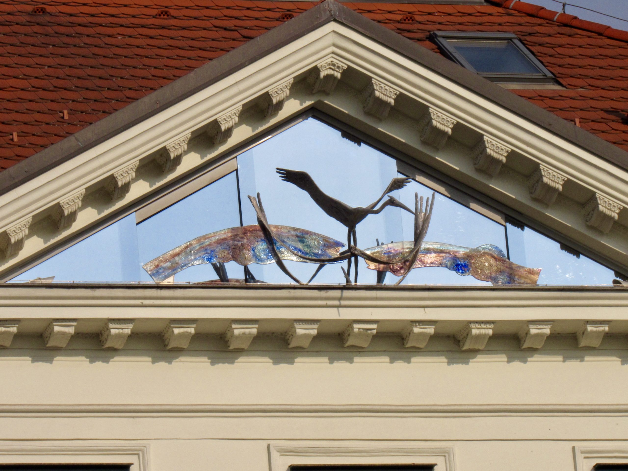 detail on a building in Bratislava