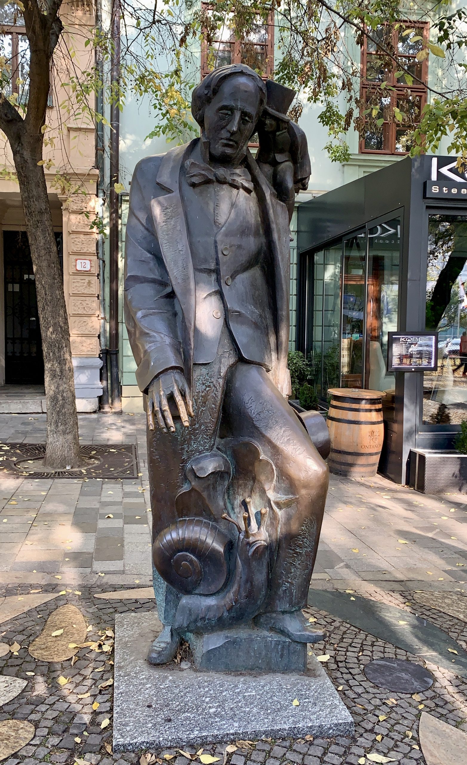 hans christian andersen statue in Bratislava