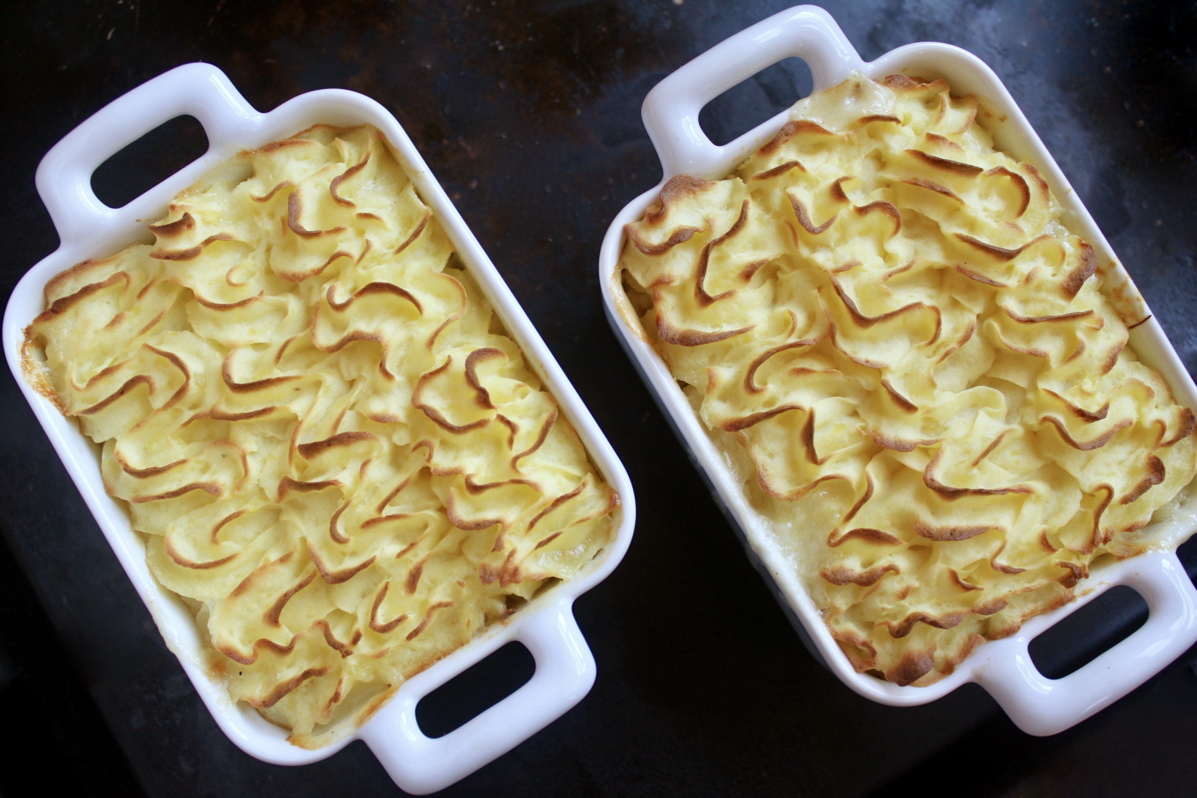 Fish Pies with Leek