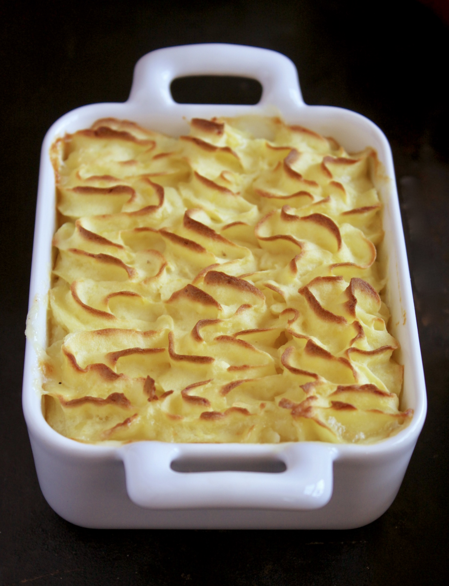 fish pot pie with leek