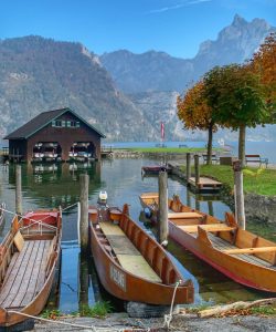 Austrian boats in the water by Christina Conte