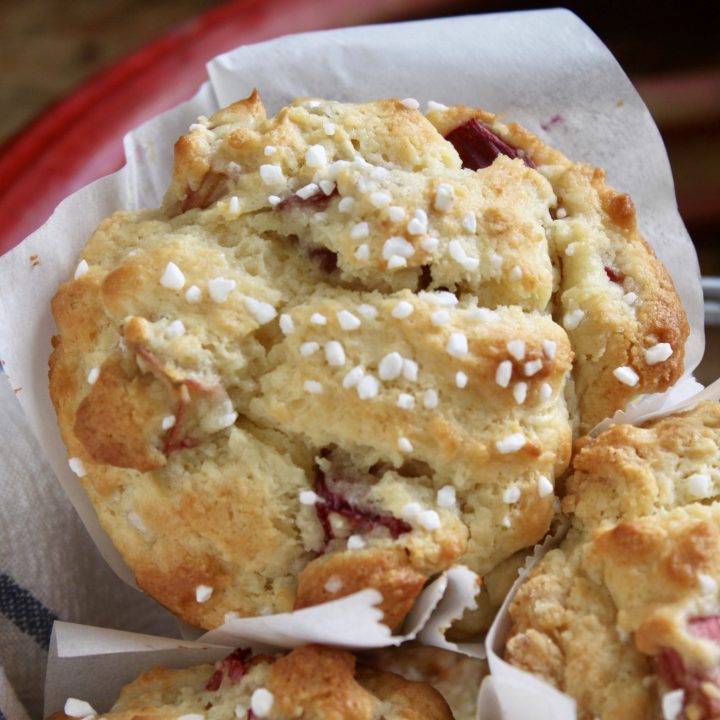 rhubarb muffin