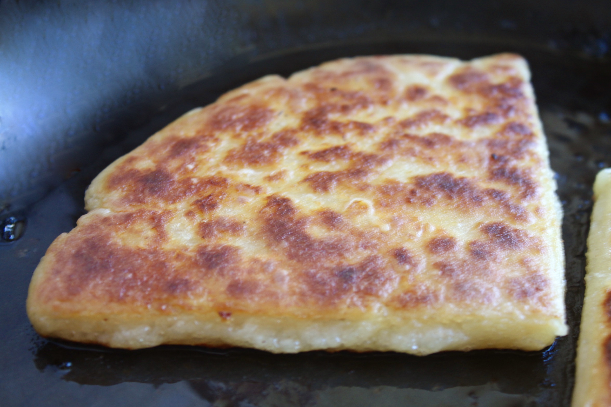 frying potato bread