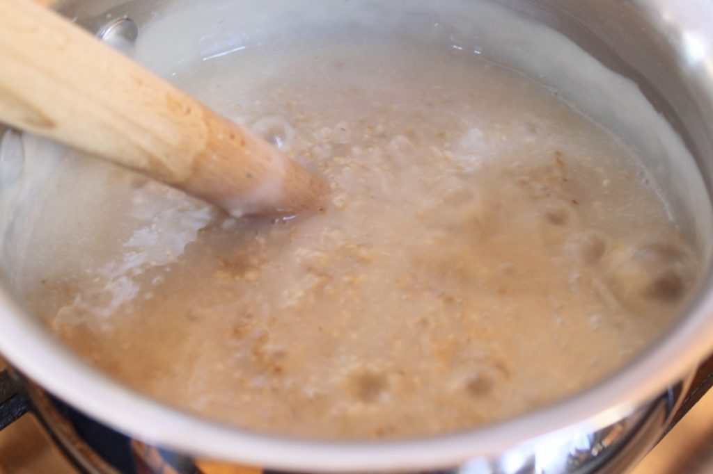 making oatmeal