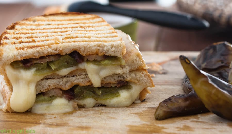 Hatch Chile Bacon Cheese Sandwich