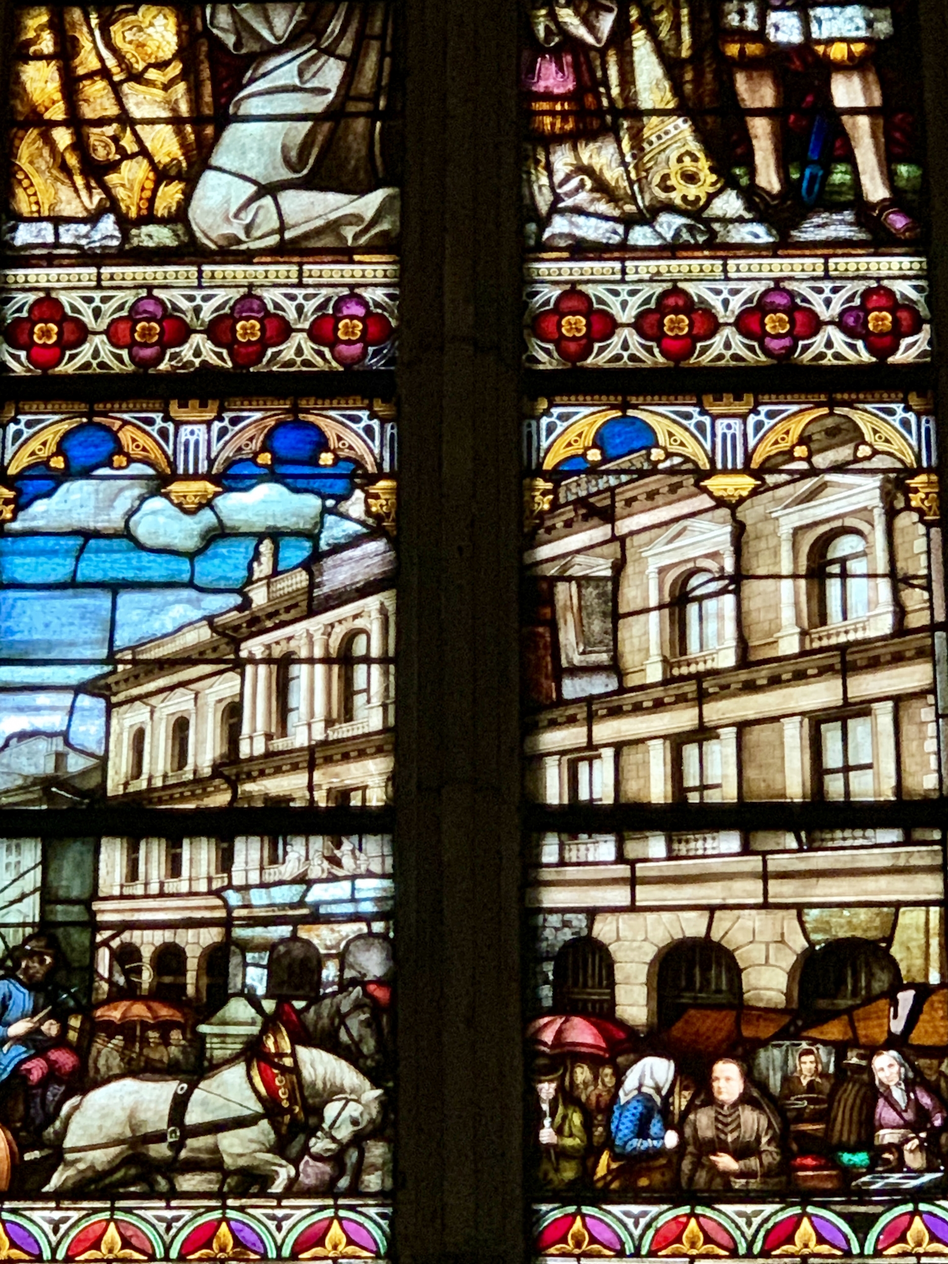 stained glass in St. Mary's cathedral