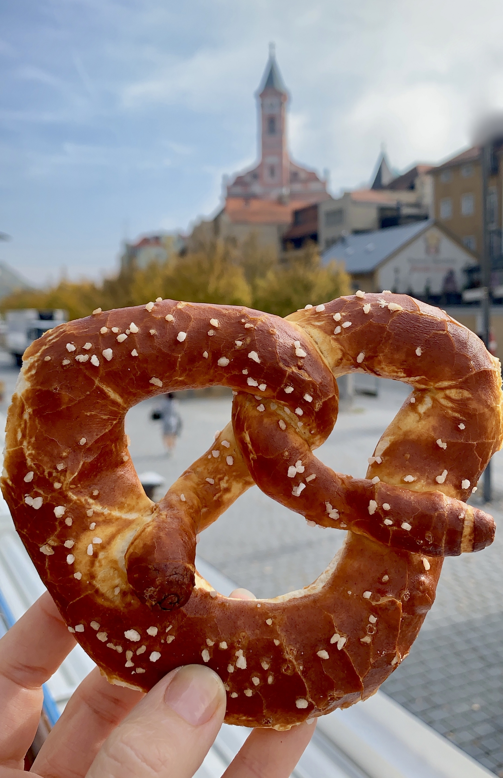 German pretzel in Passau