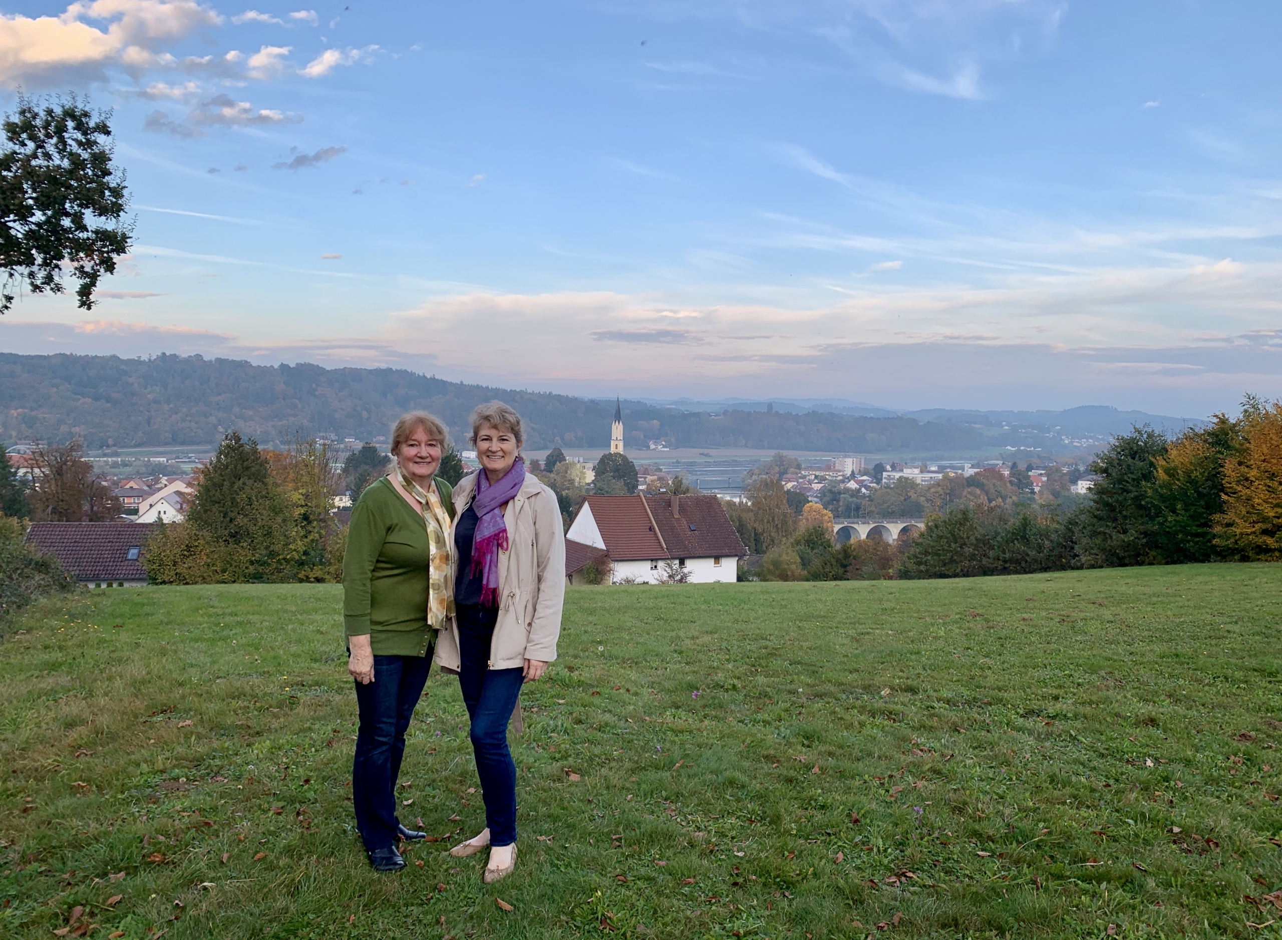 Christina Conte and mother in Vilshofen