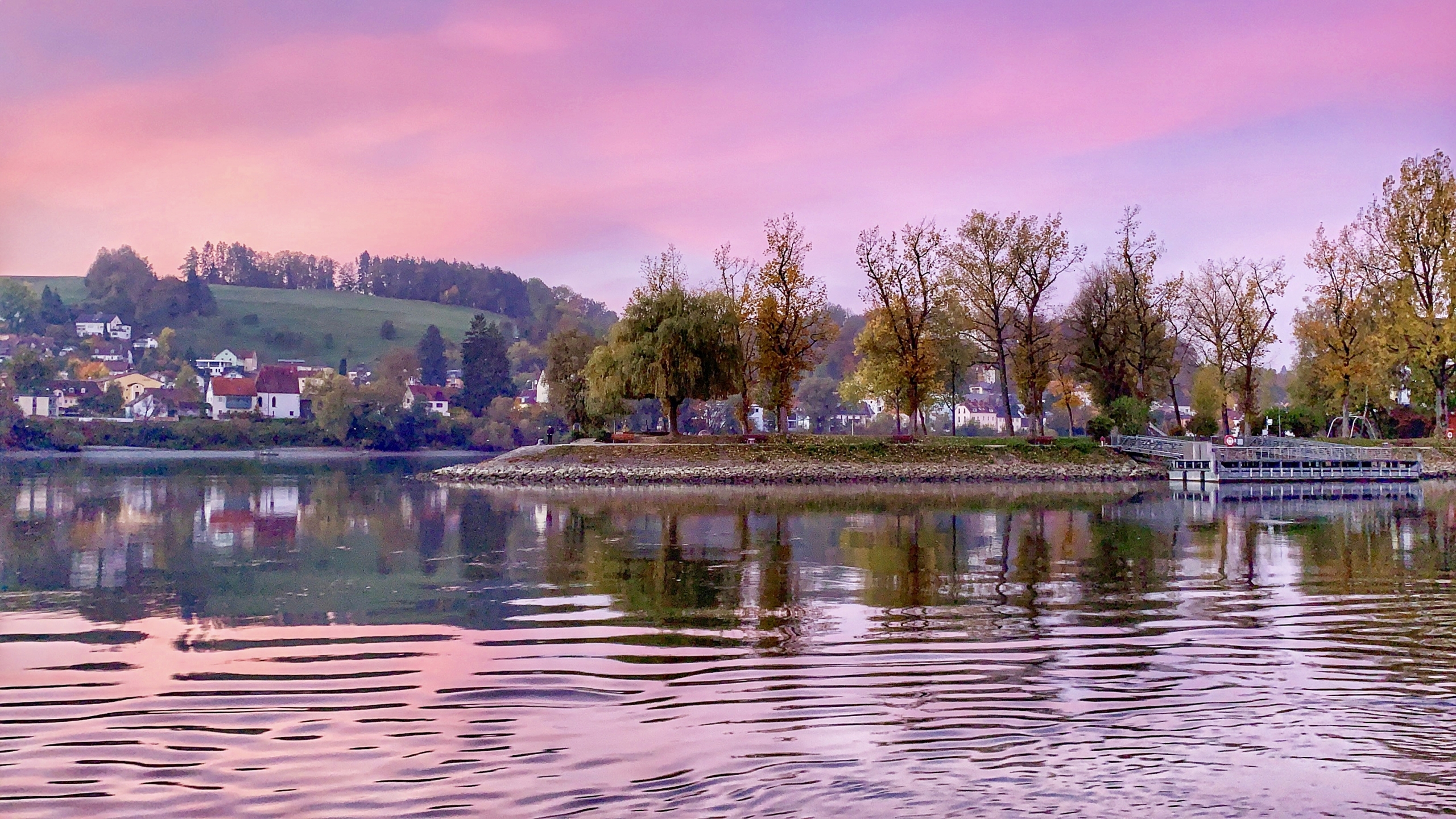 Pink morning in Passau Pink morning in Passau