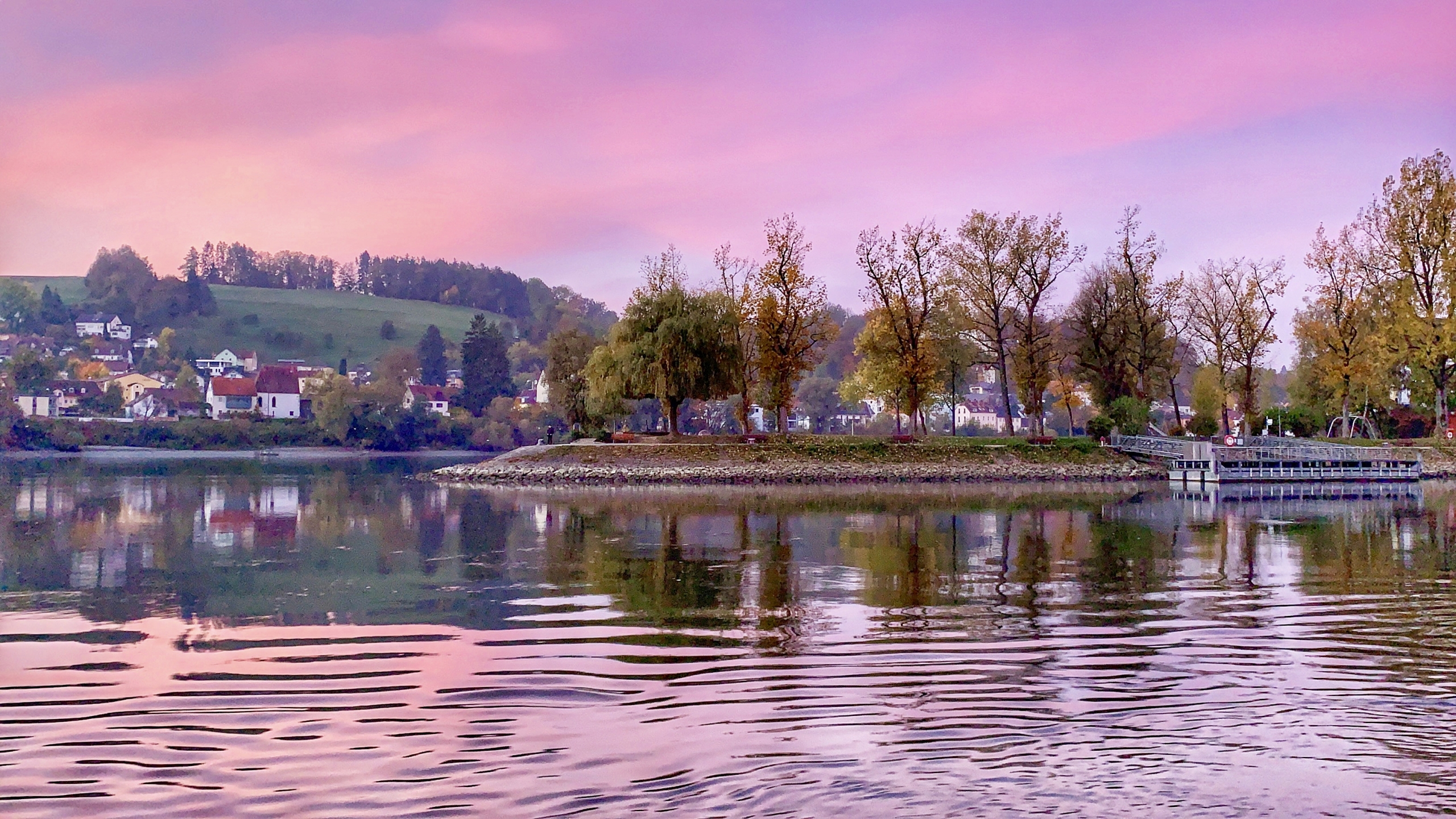 Pink morning in Passau