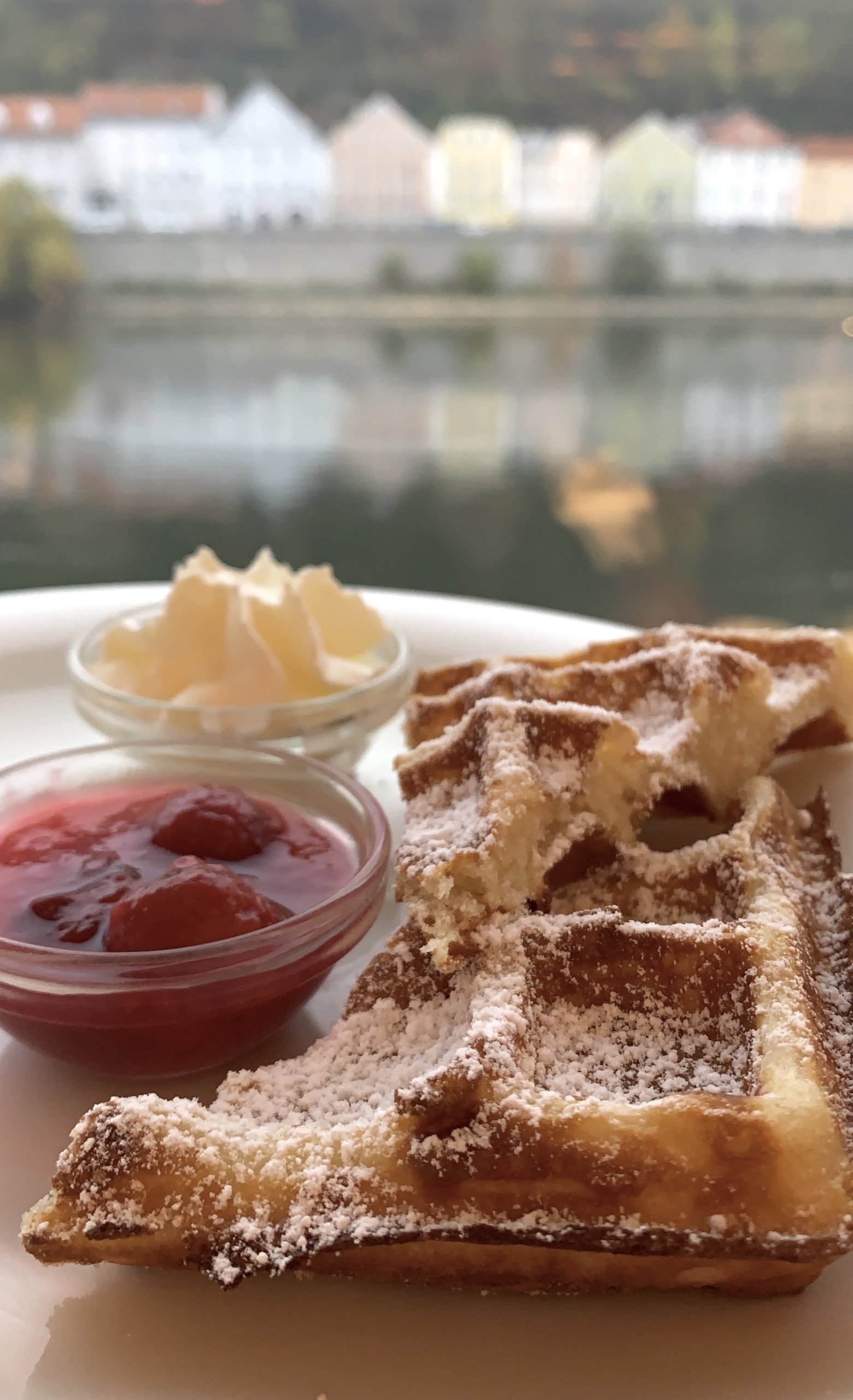 waffles on the Danube