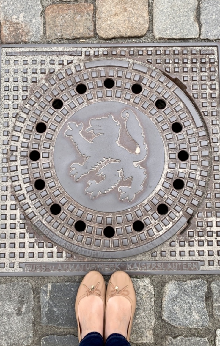 manhole cover Visiting Passau, Germany