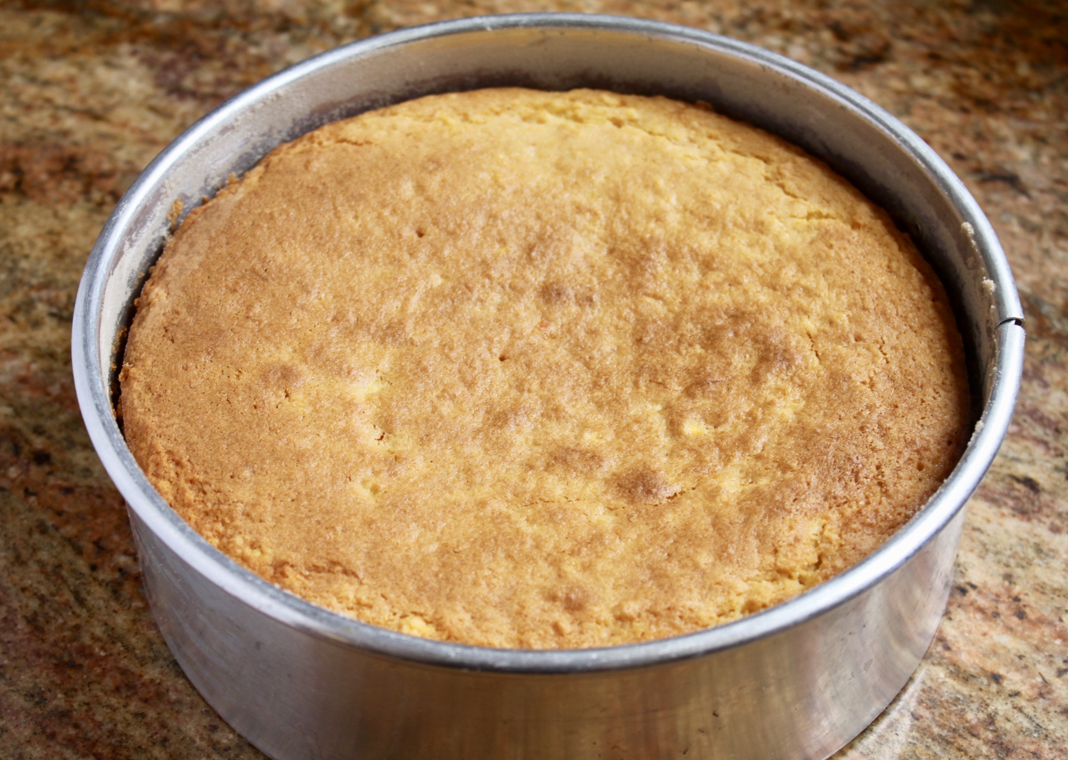 cake baked in a pan