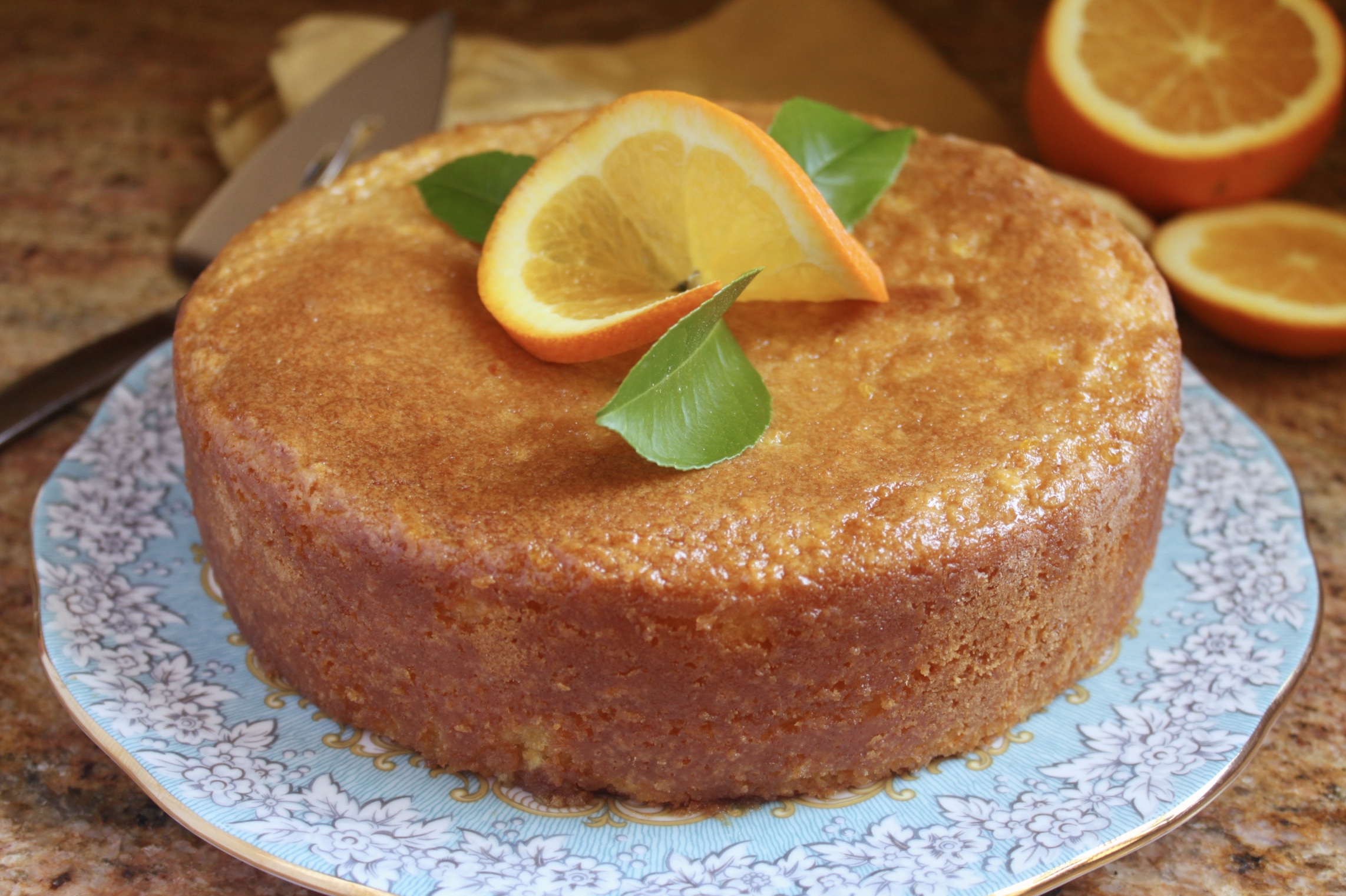 Gluten free cake on a plate