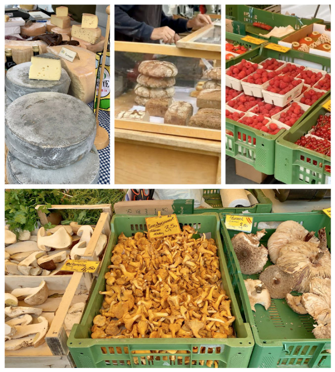 Linz market food