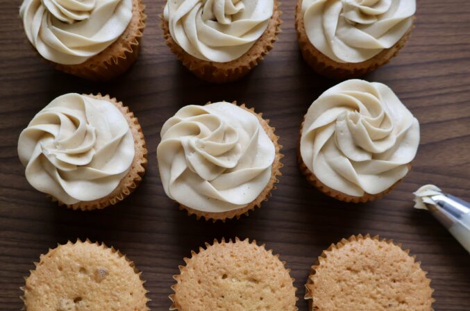 Coffee and walnut cupcakes