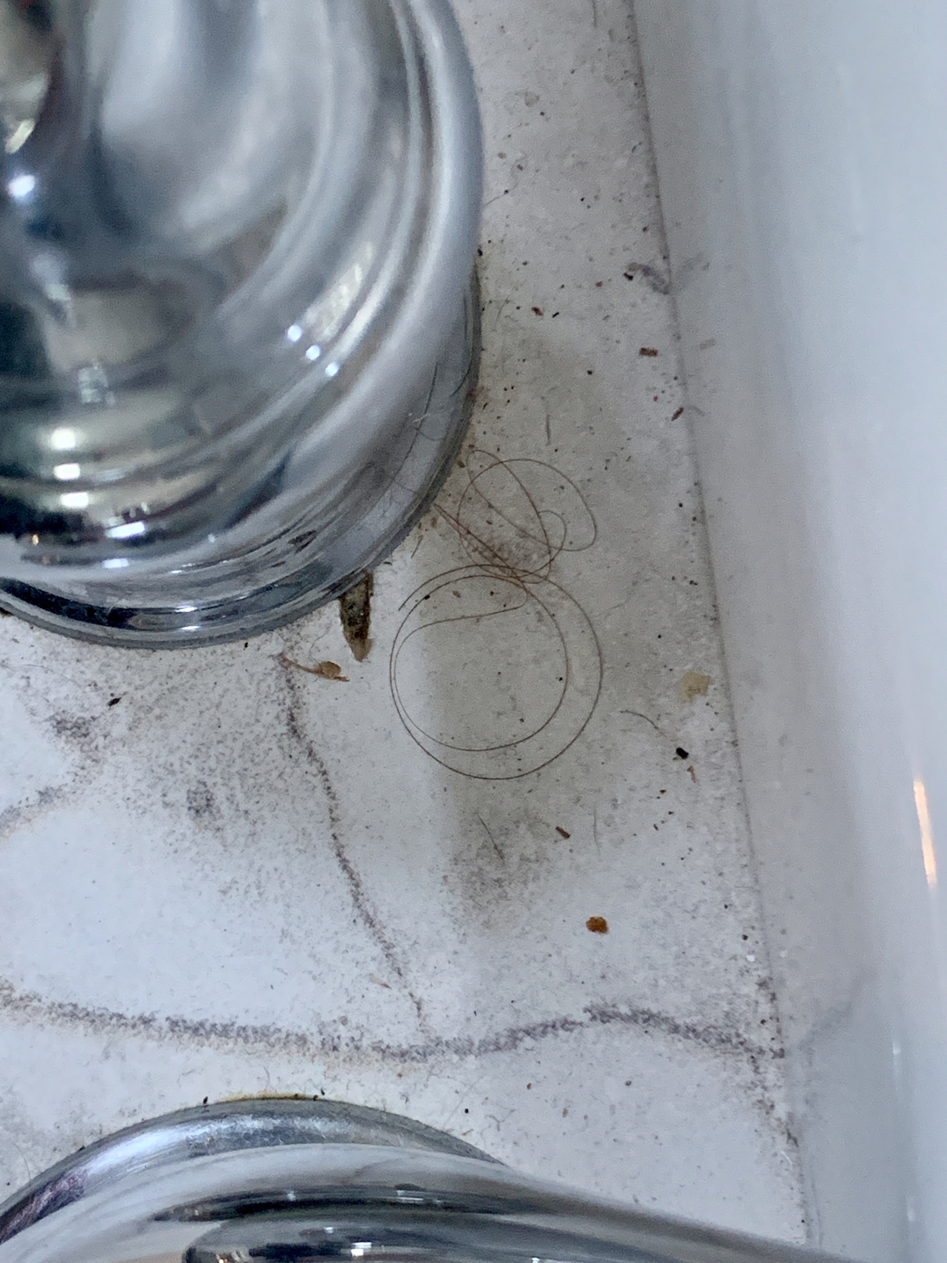 filthy bathroom sink using airbnb