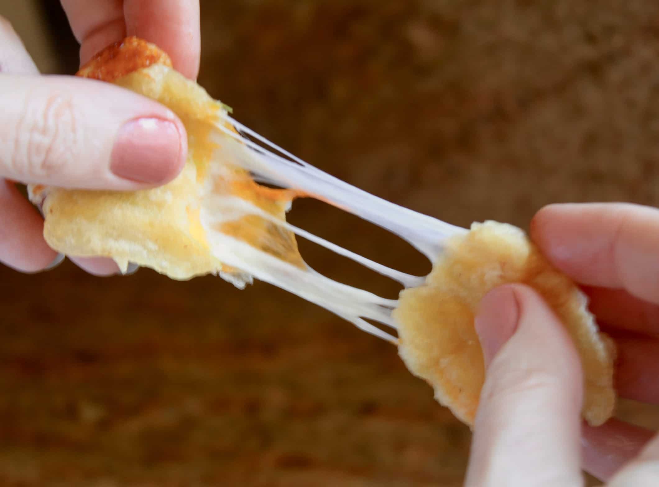 zucchini flower cheese pull